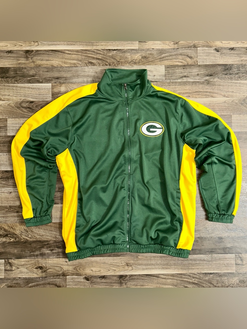 Green Bay Packers NFL G-III Full Zip Track Jacket Green Yellow XXL